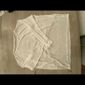 Lululemon sheer crew top size 10 white